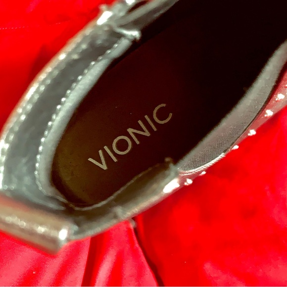 Vionic Metallic Bronze Ankle Boots - Picture 2 of 8